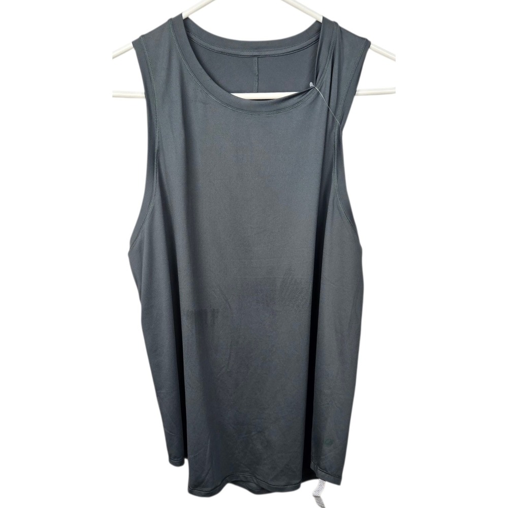 CRZ YOGA Charcoal Gray Athletic Tank Top